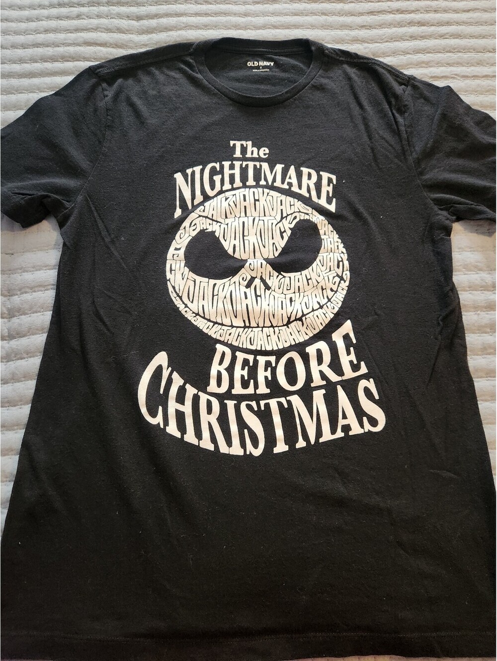 Old Navy Nightmare Before Christmas Jack Skellington Tshirt - Men's Small